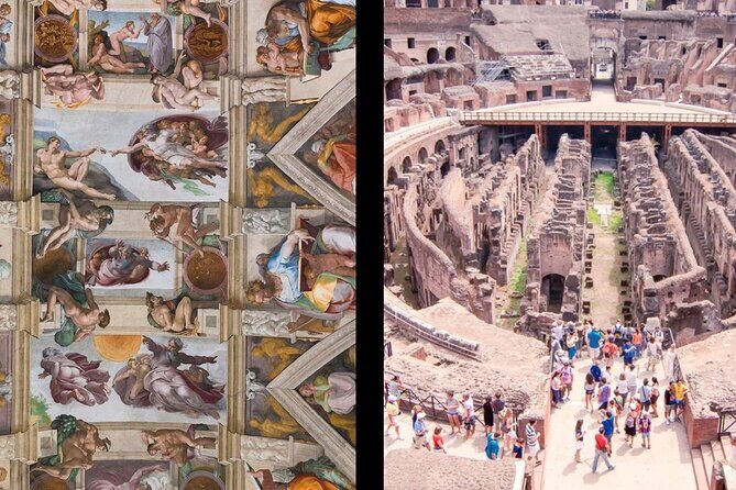 1-Day Rome: Vatican & Colosseum Tour with Transport - St. Peter’s Square: outside explanation, then free exploring