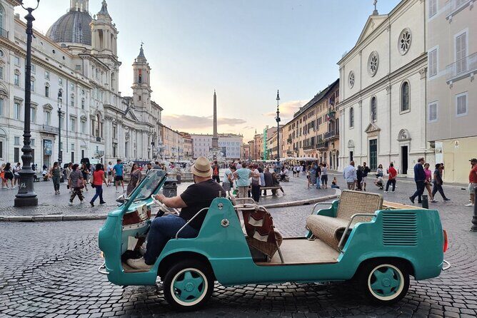 3-Hours Vintage Electric Private Driving Tour of Rome - Piazza del Popolo and the Pincio views: classic Rome with breathing room