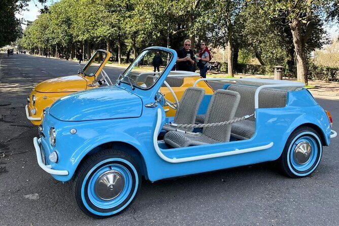 3-Hours Vintage Electric Private Driving Tour of Rome - Piazza Venezia and the Vittoriano: big views, modern landmark weight