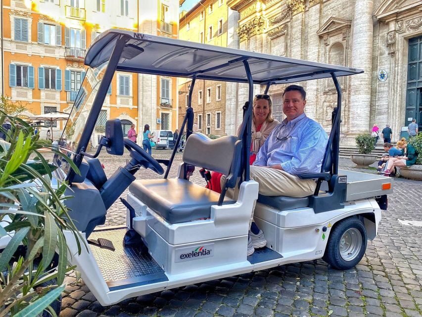 4H Private Golf Cart Tour with Local Guide and Gelato - Column of Trajan, Roman Forum outside views, and the theaters