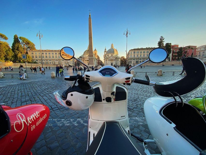 Afternoon Vespa Sidecar Tour with Gourmet Gelato Stop - Your afternoon plan: Quirinale to the Colosseum (with 12 must-sees)
