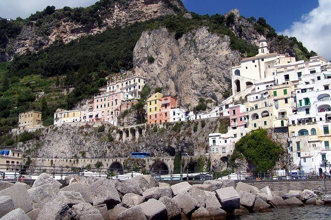 Amalfi Coast with stop at Emerald Grotto - Positano in one hour: photos, pastel lanes, and lunch choices