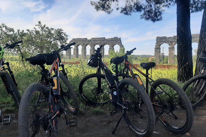 Ancient Appian Way PRIVATE Bike Tour - Baths of Caracalla: massive public Rome, still holding together