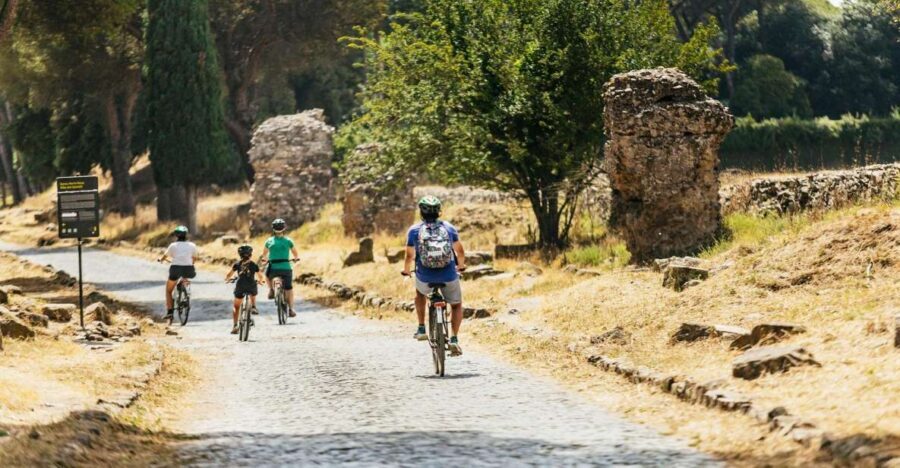 Appia Antica & Aqueducts e-Bike Tour - Official Provider - Getting oriented at EcoBike on Via Appia Antica