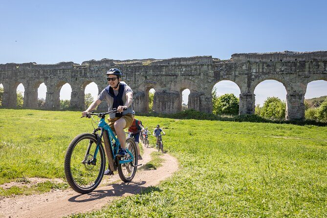 Appian Way Aqueducts Extended E-Bike & Food Adventure -45kms - Stop 1: Via Appia Antica for 2 hours of moving through time