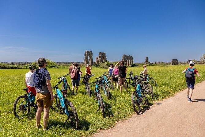 Appian Way & Aqueducts small group e-bike tour(catacombs & food) - Leaving the City: Spa Ruins and the Mausoleum of Cecilia Metella