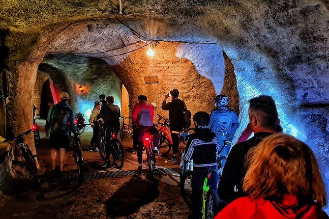 Appian Way Bike tour Underground with Catacombs & Lunch - Cecilia Metella and Castrum Caetani: a mausoleum that survived