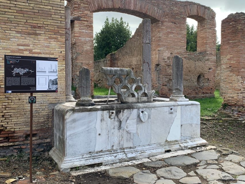 Archeological Area of Ostia Antica Entry Ticket - Baths of Neptune and Decumanus Maximus: use the anchors to orient yourself