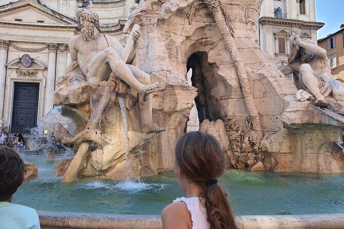 Around Rome City Wonders Fun Game for Kids and Families - Where You Start: Piazza Mignanelli Meets the Immaculate Conception Column
