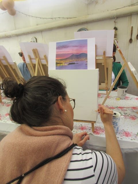 Art Workshop in Naples city centre with Aperitif - How the aperitif fits in: wine, local bites, and a real reset