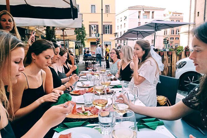 Bachelorette Party Wine and Food Tour in Rome - The Navona–Pantheon–Campo Block: Rooftop Aperitivo and Big Rome Energy