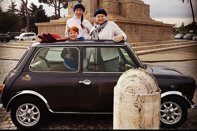Best neighborhoods of Rome by Mini Cooper Classic Cabriolet - Ponte Milvio at night: local nightlife vibes with an easy handoff to the next stop