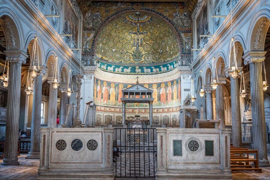 Bone Crypts & S. Clemente ENGLISH tour - tickets included - From Piazza Barberini to the Colosseum Area: Short Cab, Big Roman Atmosphere