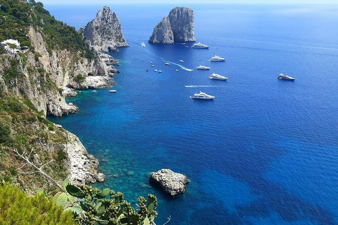 Capri Private Boat Stress Free Tour from Naples or Sorrento - Giardini di Augusto and the View for Faraglioni + Krupp Street