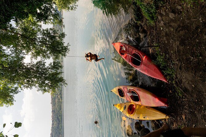 Castel Gandolfo Kayak Tour with Wine and Food Tasting - The tasting stop at the Roman docks: wine, cheeses, and meats