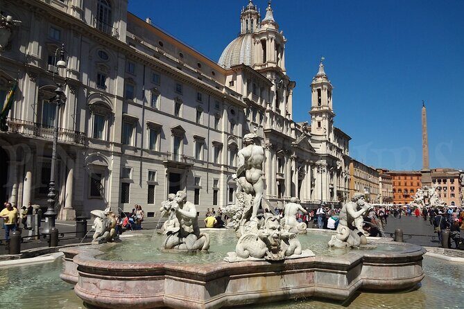 Castel Sant'Angelo Pantheon & Piazza Navona Tour for Kids and Families in Rome - Piazza Navona: three fountains, an Egyptian obelisk, and baroque landmarks