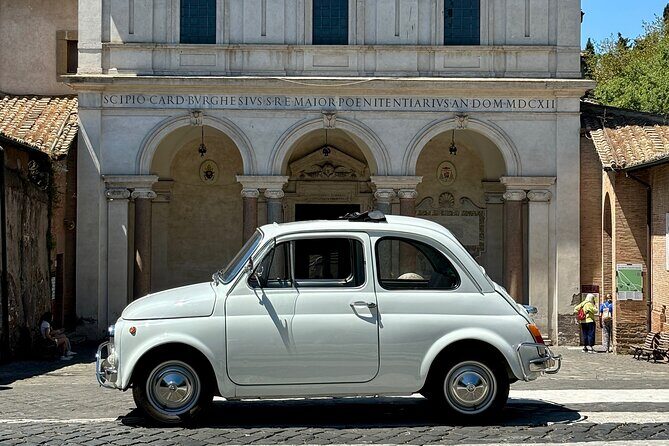 Catacombs, Appian, Aqueducts, in a Fiat500 with a local, Pick-up - Key things you’ll love on this Appian Way and Catacombs tour