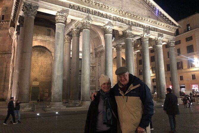 Celebrate Christmas in Rome - Small Group Walking Tour - Pantheon exterior at night: the atmosphere does half the work