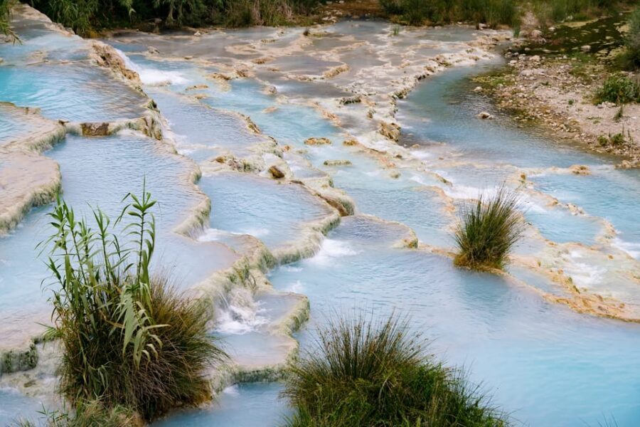 Civitavecchia: Tuscany Full-Day Guided Trip w/Wine Tasting - Cascate del Mulino in Saturnia: the hot springs waterfall stop