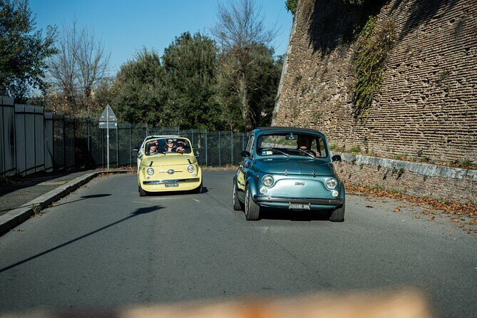 Classic Elegance: Vintage Fiat 500 Cabriolet Rome Tour - Piramide Cestia and the Mura Aureliane: ancient Rome without the museum lines