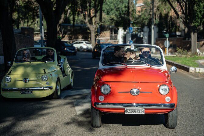 Classic Elegance: Vintage Fiat 500 Cabriolet Rome Tour - Piazzale Socrate: panoramic Rome where you instantly know the layout