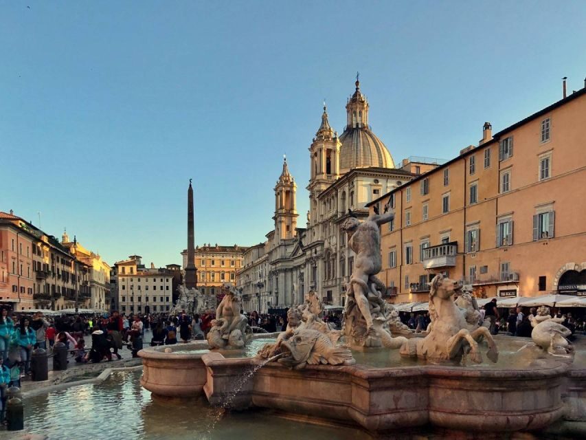 Colosseum, Ancient Rome and Evening Combo Tour - Piazza di Spagna, Bernini’s Barcaccia Fountain, and the famous steps area