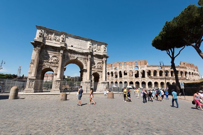 Colosseum Private Tour with Roman Forum & Palatine Hill - The Arch of Constantine stop: propaganda you can see up close