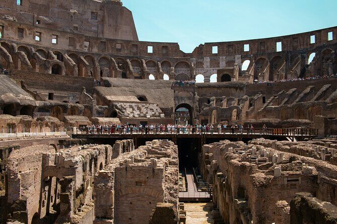 Colosseum, Roman Forum and Palatine Hill Audio Guided Tour - Entering the Colosseum with a host-style start (not a full guide)