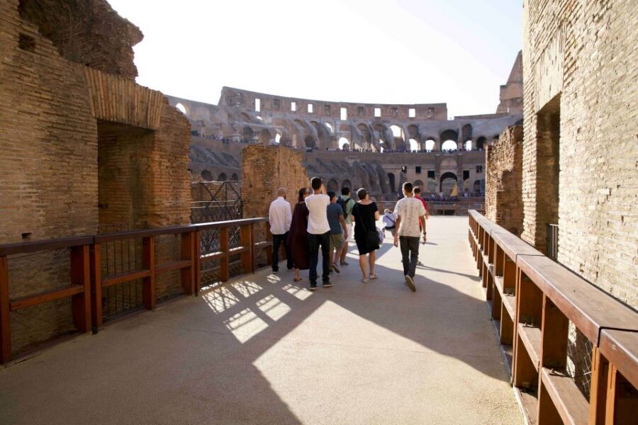 Colosseum: Semi Private Tour with VIP Arena Access - The Reconstructed Underground Level View: Gladiator Energy Without Booking the Real Underground