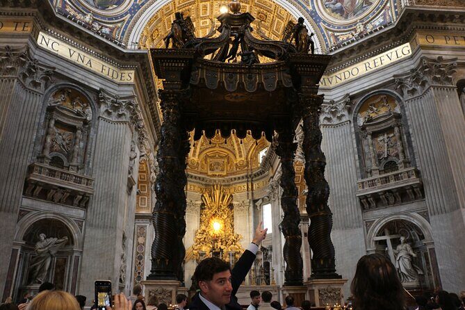 Complete St. Peter's Basilica Tour with Dome Climb - St. Peter’s Basilica: Pietà, Baldacchino, and the altar area