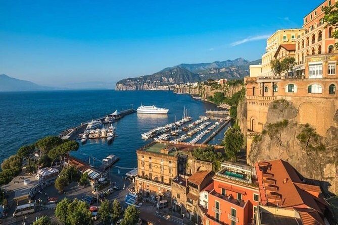 Daytrip from Naples port to Pompei, Sorrento & Positano - Sorrento in about 1 hour: lemons, ceramics, and cliff views