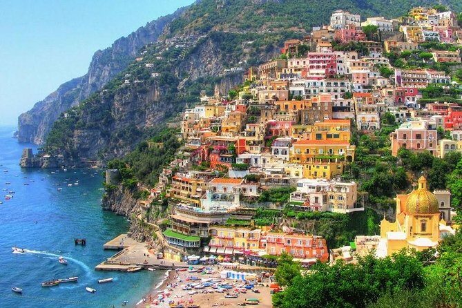 Daytrip from Naples to Amalfi Coast, Positano, Amalfi & Ravello - Stop 1: Amalfi Coast First Views, Lemon Blossoms, and Majolica Colors