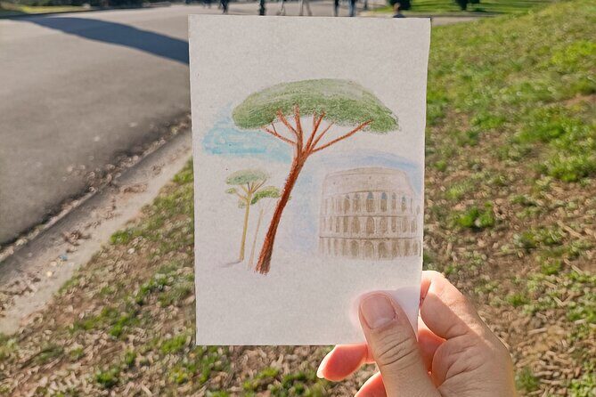 Design your own Postcard of Rome - tour with artistic activity - Your Rome Postcard Starts at Viale Madama Letizia