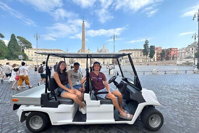 Discover Rome Highlights by Golf Cart Tour private tour - The Colosseum stop: great photos, ID rules, and the ticket reality