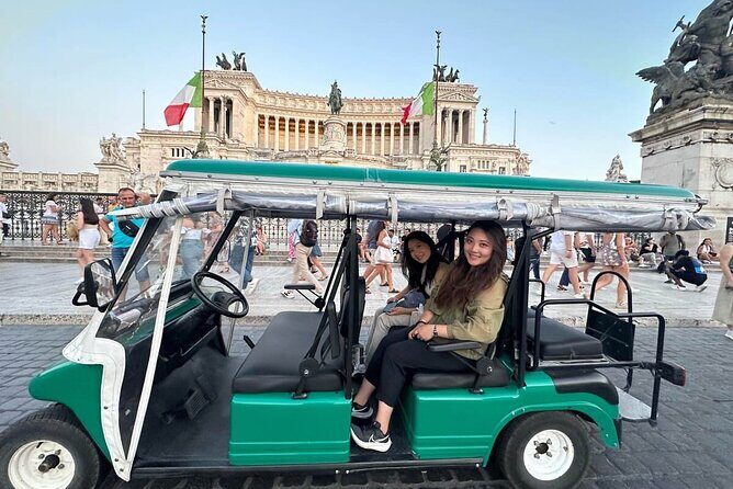 Enjoy Rome major attractions by Golfcart - Trevi Fountain: a famous Baroque showpiece, timed for photos