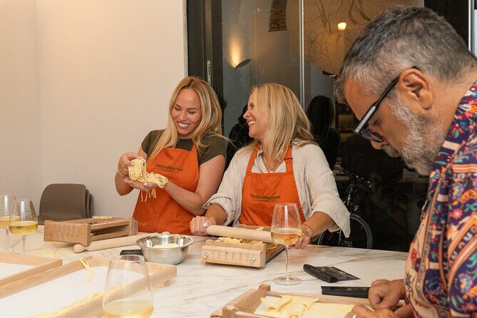 Exclusive Pasta & Tiramisu Class with Wine near by Colosseum - Step one: fresh pasta dough, kneading, rolling, and shaping ravioli