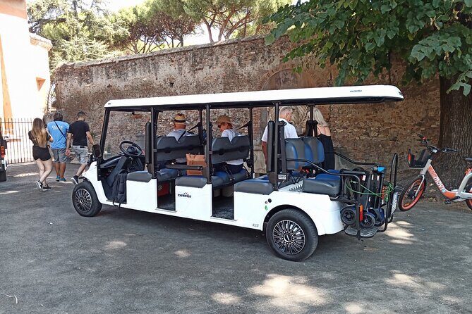 Exclusive ROME - Golf Cart City Tour with Italian Gelato - Pantheon outside and Piazza di Pietra columns: seeing more by going less inside