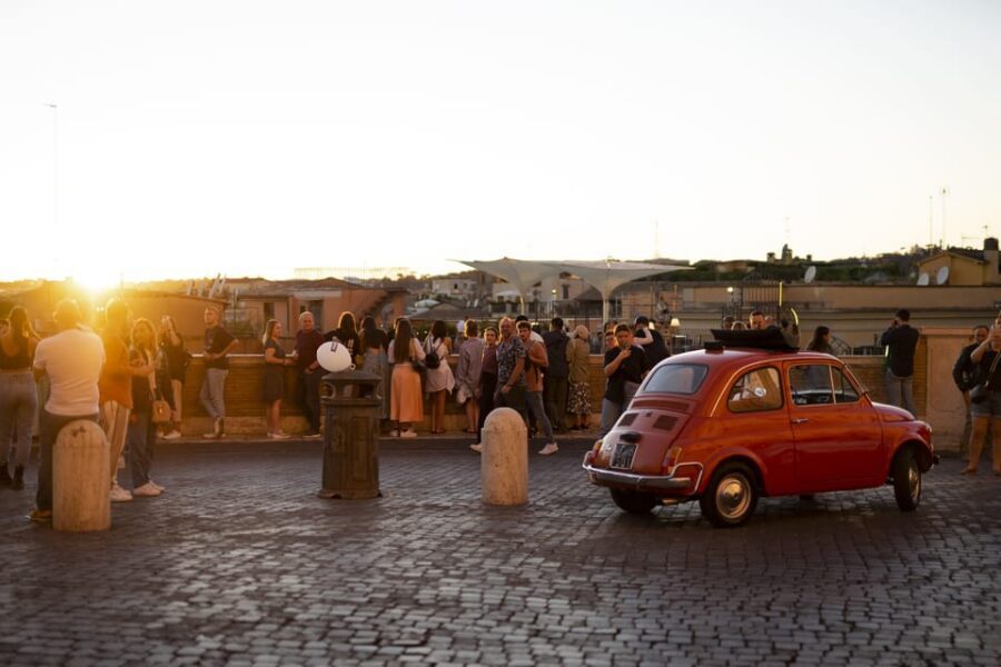 Explore Rome in Style by A Vintage Car Fiat 500 Tour - Giardino degli Aranci viewpoint over Circus Maximus