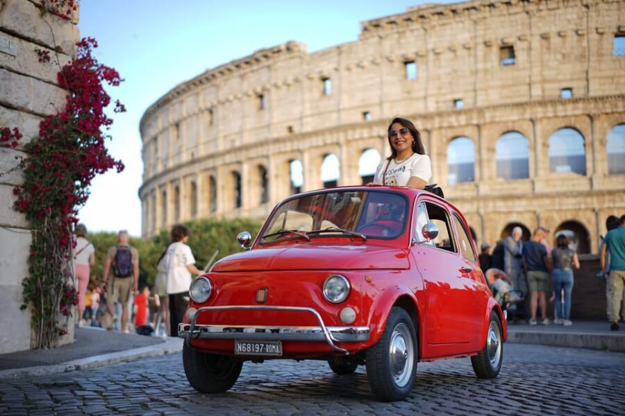Explore Rome in Style by A Vintage Car Fiat 500 Tour - Fontana dell’Acqua Paola for a final scenic photo moment