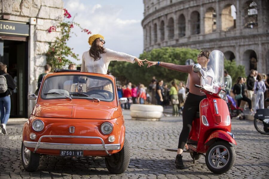 Explore Rome in Style by A Vintage Car Fiat 500 Tour - Aperol Spritz and photos: included value you should actually care about