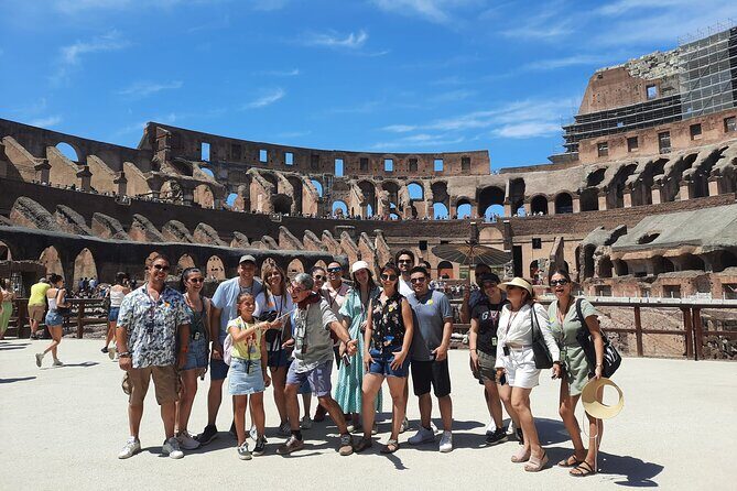 Express Colosseum with Arena Floor Guided Tour - Meeting point and group size: staying with the right people