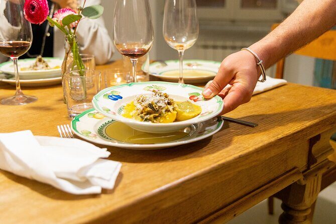 Farm to table dinner in Rome: A trip through Italy - Menu highlights: tomatoes, basil, eggplant, seafood, and two very different mains