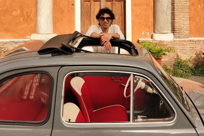 Fiat 500 in Rome - experience with a Roman - Colosseum photo stop: safety briefing plus a view grab