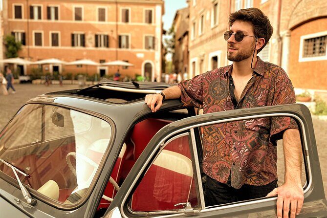 Fiat 500 in Rome - experience with a Roman - Giardino degli Aranci on the Aventine: a viewpoint that pays off