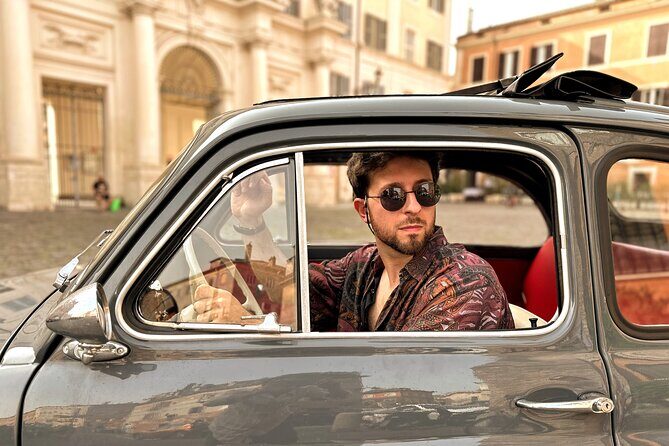 Fiat 500 in Rome - experience with a Roman - Largo Gaetana Agnesi: where the tour gets rolling