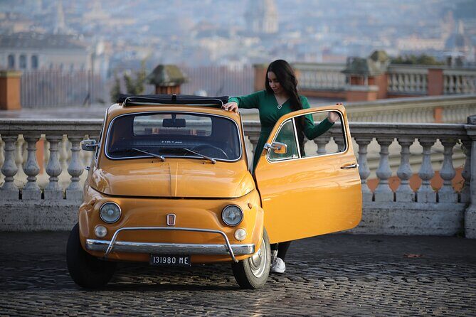 Fiat 500 Roma Professional Photography Service - Fontana dell’Acqua Paola: a beautiful fountain moment