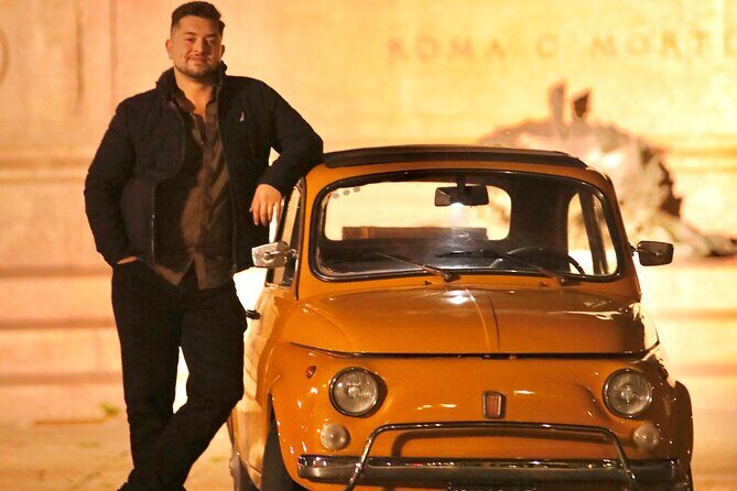 Fiat500 Night&Day Photoshoot, with a Roman, pickup included - Parco Savello (Parco degli Aranci) and the Orange Grove view
