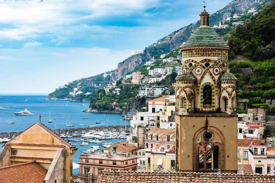 From Naples: Amalfi Coast, Sorrento, and Pompeii Tour - Sorrento historic center: churches, sea views, and limoncello made locally