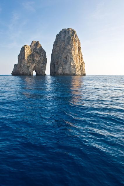 From Pompei: Capri shared tour - The one-hour boat cruise: Faraglioni, Marina Piccola, and cave views