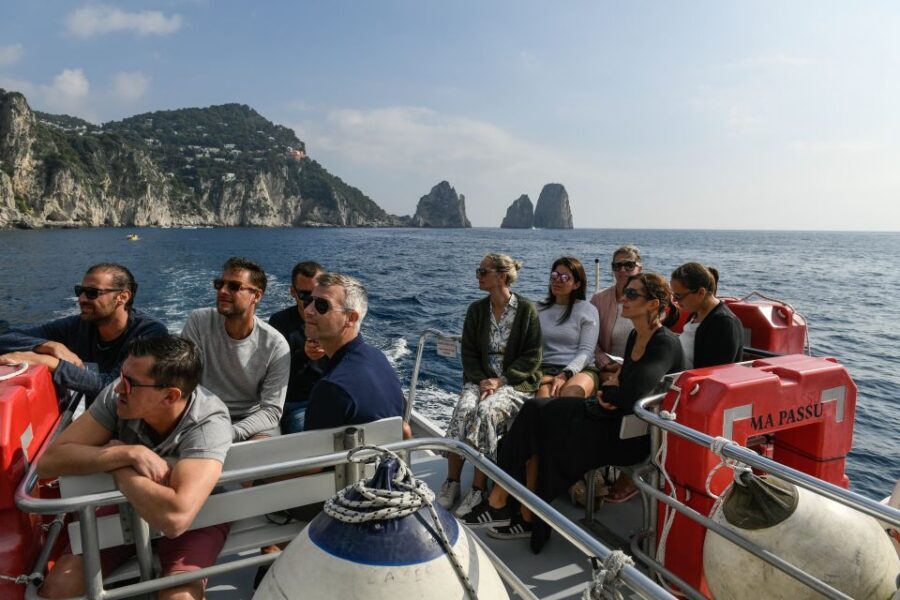 From Rome: Capri and Anacapri Guided Tour and Island Cruise - Grottos and icons: Marvellous, White, Green, plus Faraglioni
